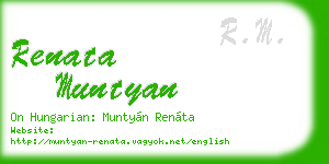 renata muntyan business card